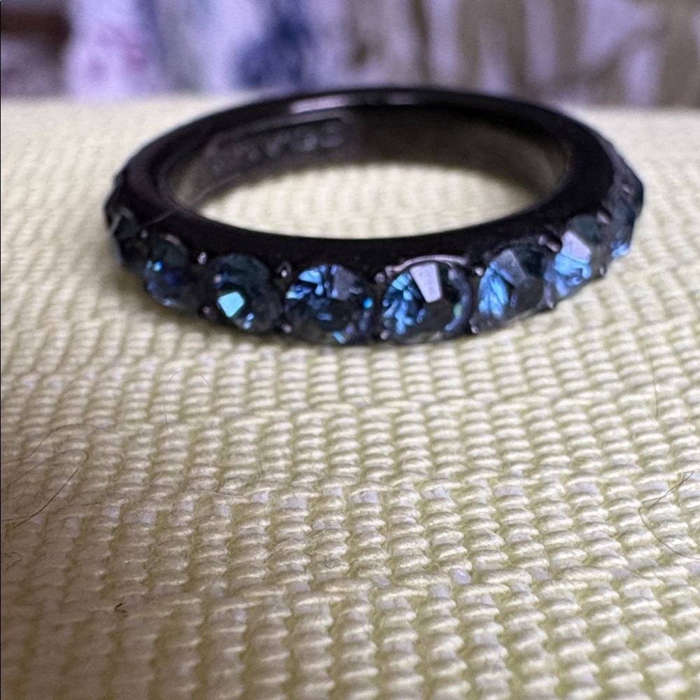 Vintage Coach Crystal-Studded Stacking Ring Set - Picture 4 of 6